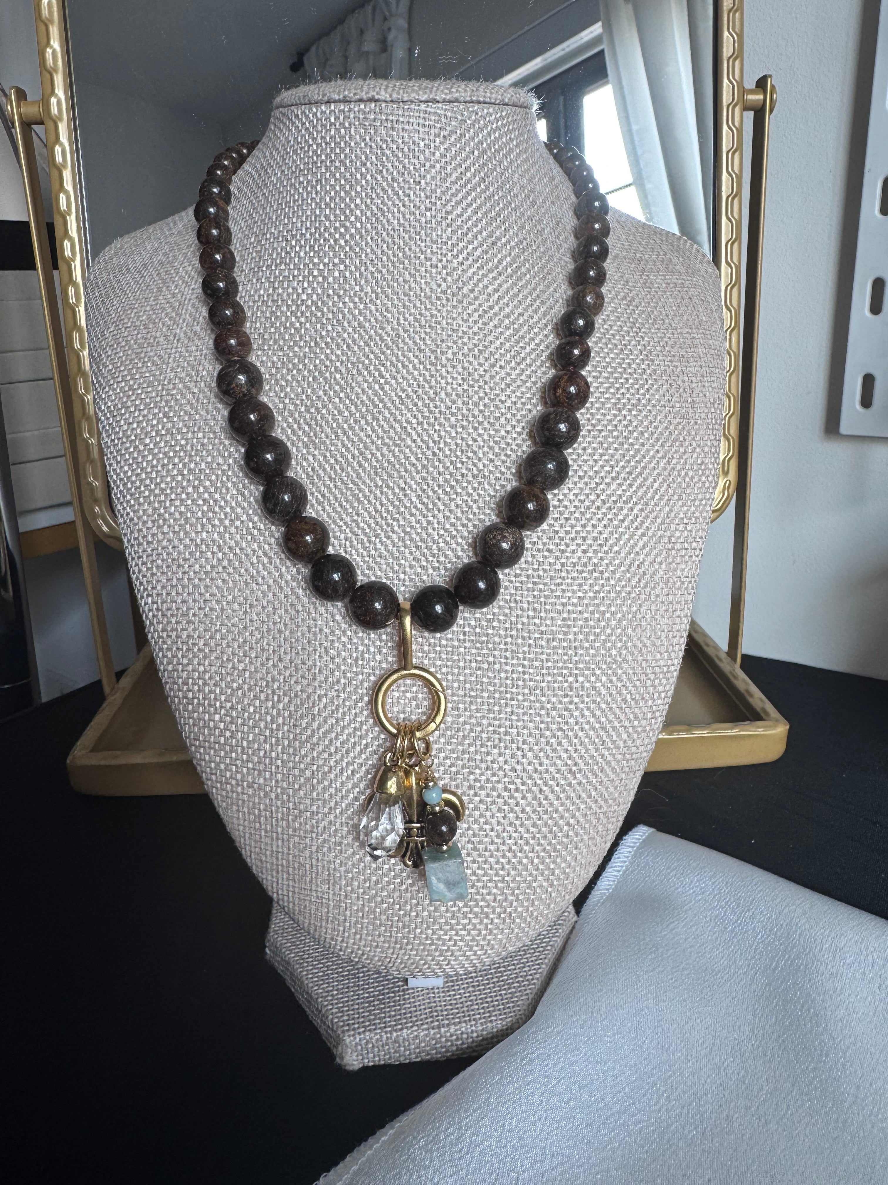 The Marlowe Necklace - In Bronzite