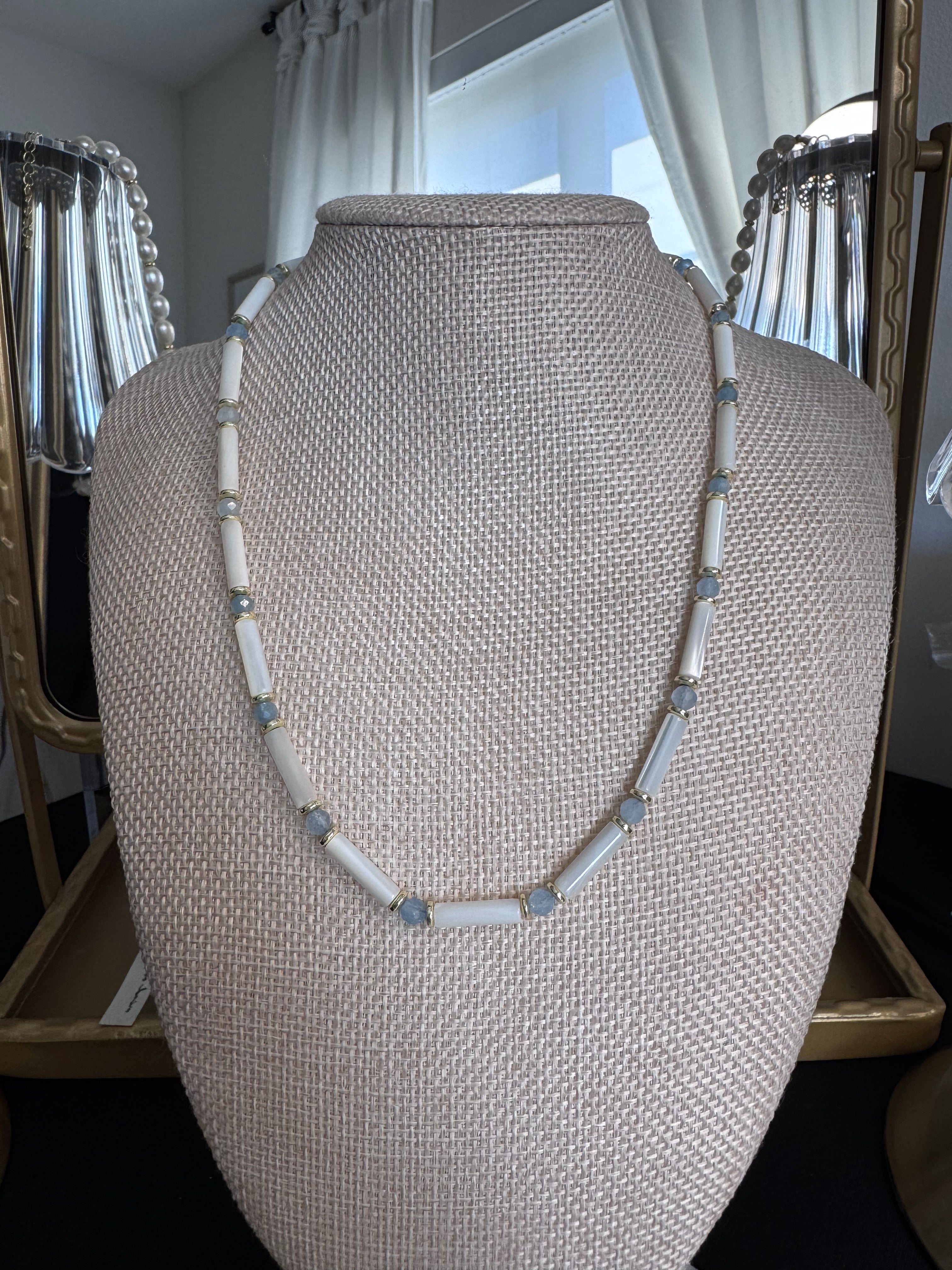 The Maui Necklace — In Aquamarine