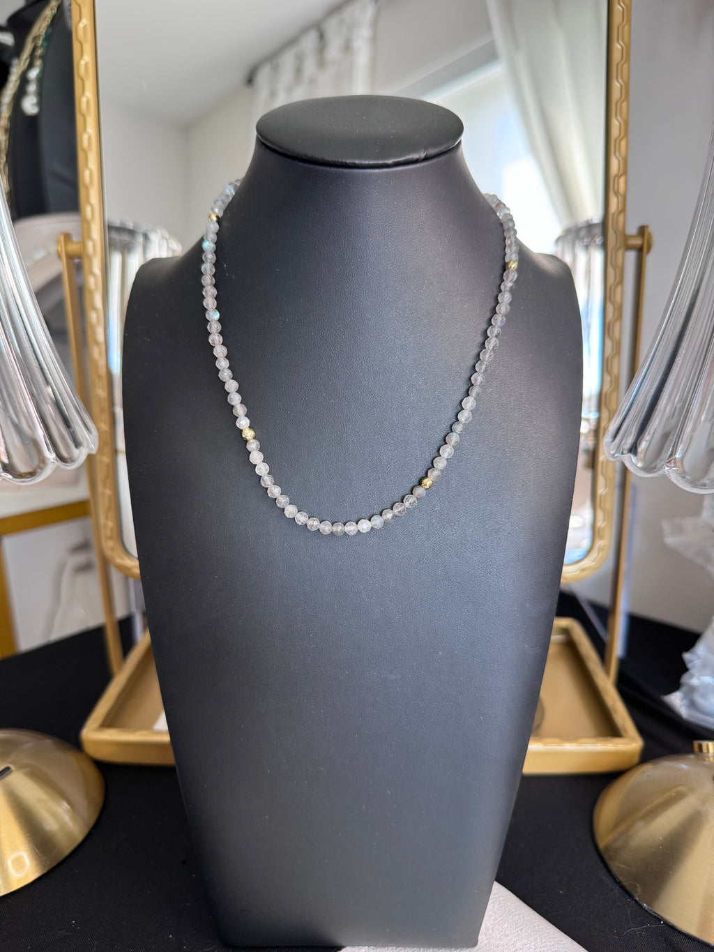 The Glimmer Necklace — In Labradorite