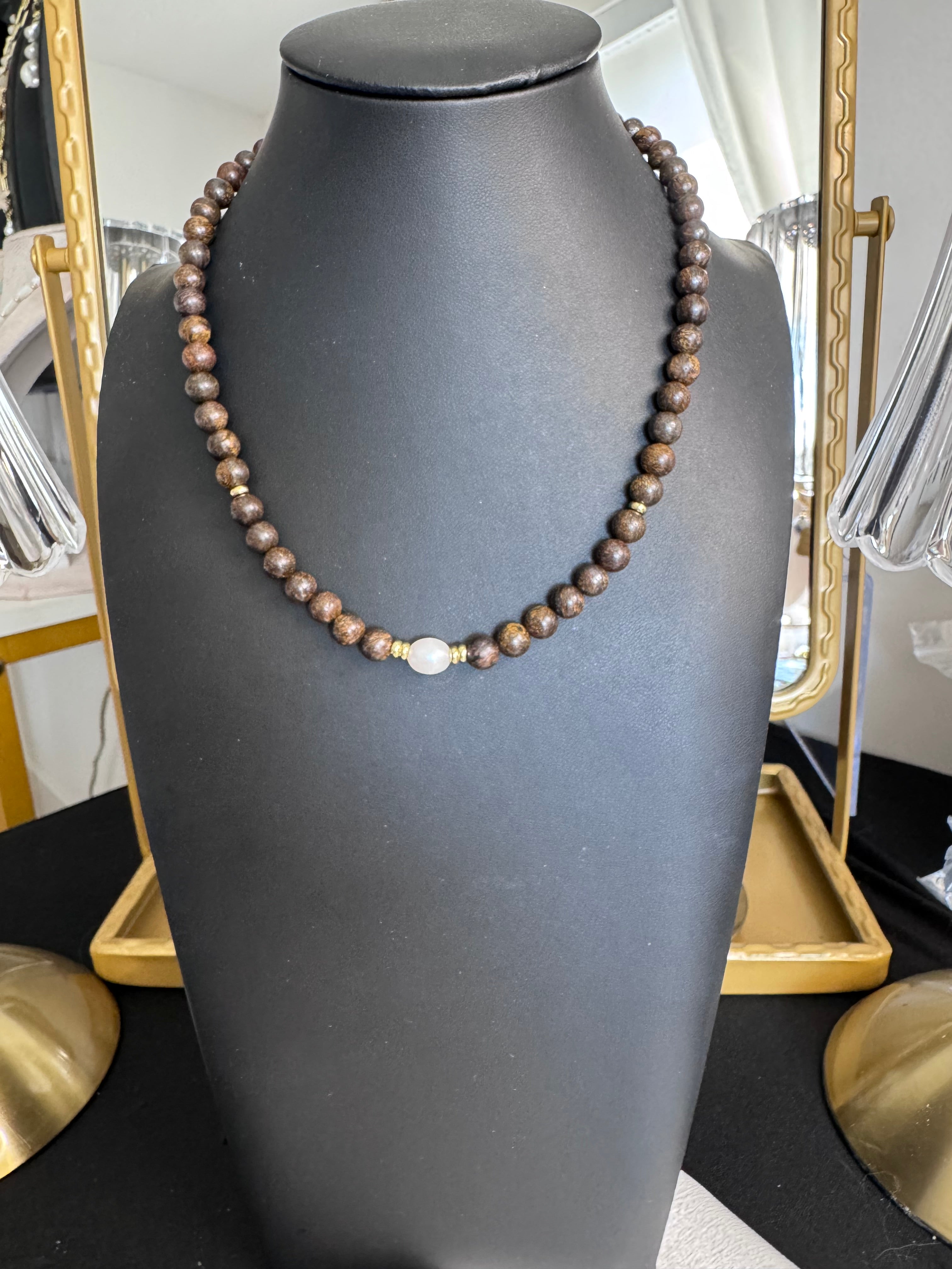 The Mila Necklace — In Bronzite