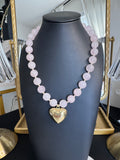 The Amélie Necklace — Rose Quartz